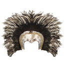 Feathered Cabaret Headdress - Silver