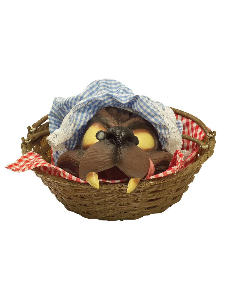 Wolf Head in Basket Red Riding Hood