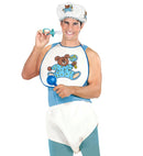 Blue Baby Dress-Up Set  Bonnet, Bib, Giant Diaper 