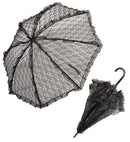 Black Lace Parasol Ø 83 Cm