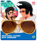 Rock'N'Roll Glasses With Sideburns