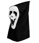 Hooded Ghost Mask With See-Through Net Eyes Eva