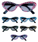Snake Glasses With Cat Eye Lenses - 6 Colors Ass.