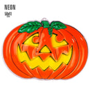 3D Neon Pumpkin 56X41 Cm