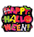 3D Neon Happy Halloween Sign 45X53 Cm