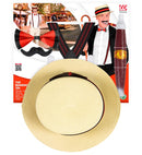 The Roaring 20S Fashion  Boater Hat, Braces, Bow Tie, Moustache, Cigar 