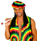 Rastafari  Tam With Dreadlocks, Glasses, Joint 