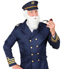 Sea Captain  Hat, Beard, Pipe 