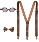 Steampunk  Braces, Bow Tie, Goggles 