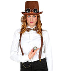 Steampunk  Braces, Bow Tie, Goggles 