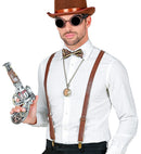 Steampunk  Braces, Bow Tie, Goggles 