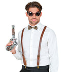 Steampunk  Braces, Bow Tie, Goggles 
