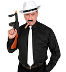 The Roaring 20S Fashion  Hat, Tie, Moustache, Cigar 