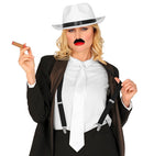 The Roaring 20S Fashion  Hat, Tie, Moustache, Cigar 