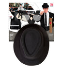 King Of Blues  Hat, Braces, Tie, Glasses, Cigar 