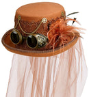Top Hat Steampunk Felt 14 Cm