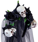 Skulls & Black Roses Bridal Veil