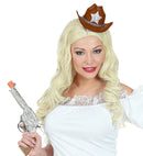 Brown Cowboy Mini Hat With Sheriff Star Felt