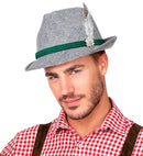 Felt “Bavarian Hat With Feathers And Edelweiss”