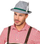 Felt “Bavarian Hat With Feathers And Edelweiss”