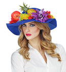 Felt Blue Floppy Hat Suitable For Customization With Various Decorations