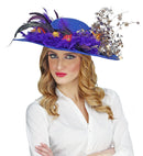 Felt Blue Floppy Hat Suitable For Customization With Various Decorations