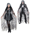 Ghostly Spirit  Hooded Cape  - 145 Cm