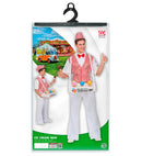 Ice Cream Man  Shirt With Vest, Bow Tie, Hat, Cone Tray With 6 Ice Cream Cones 