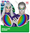 Space Alien Glasses With Holographic Lenses