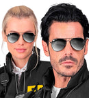Police Glasses With Mirror Lenses
