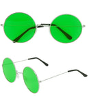 Xl Hippie Glasses With Green Lenses Diam. 6 Cm