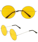 Xl Hippie Glasses With Yellow Lenses Diam. 6 Cm