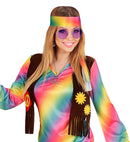 Xl Hippie Glasses With Purple Lenses Diam. 6 Cm