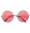 Xl Hippie Glasses With Pink Lenses Diam. 6 Cm