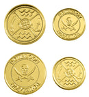 Set Of 12 Gold Doubloons