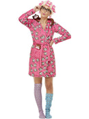 Crazy Cat Lover Lady Costume Pink Gown 1