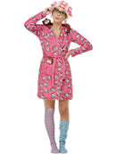 Crazy Cat Lover Lady Costume Pink Gown 1