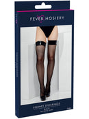 Fever Fishnet Stockings Black Wet Look Top Fantasy Costume Accessory 3