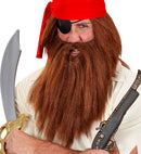 Brown Character Wig With Beard In Polybag