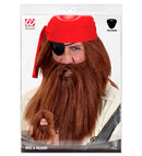 Brown Character Wig With Beard In Polybag