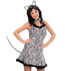 Zebra  Dress With Tail, Bow Tie, Ears 