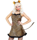 Leopard  Dress With Tail, Bow Tie, Ears 