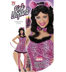 Pink Leopard  Dress With Tail, Bow Tie, Ears 