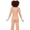 70s Authentic Chic Costume Adult Orange Disco Jumpsuit 2
