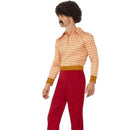 70s Authentic Guy Costume Adult Red Orange 3