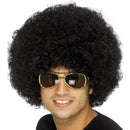 70s Funky Afro Wig Adult Black Costume Hair 1