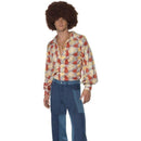 70s Patchwork Denim Look Deluxe Mens Blue Flares 2