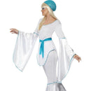 70s Super Trooper Costume Adult White Blue Top Trousers Hat Belt 3