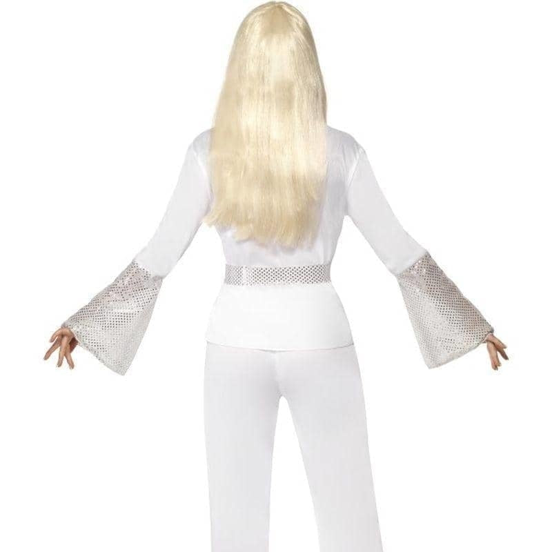 70s Disco Lady Costume Adult White Silver_2 sm-22170L