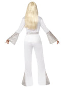 70s Disco Lady Costume  ABBA White Dance Suite 3